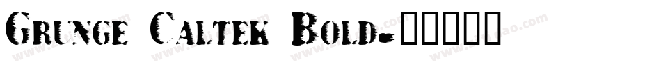 Grunge Caltek Bold字体转换